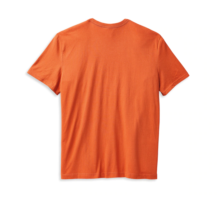 HARLEY DAVIDSON TEE-KNIT,ORANGE