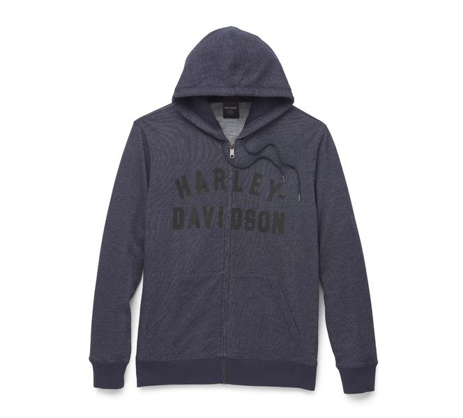 HARLEY DAVIDSON HOODIE-KNIT,BLUE