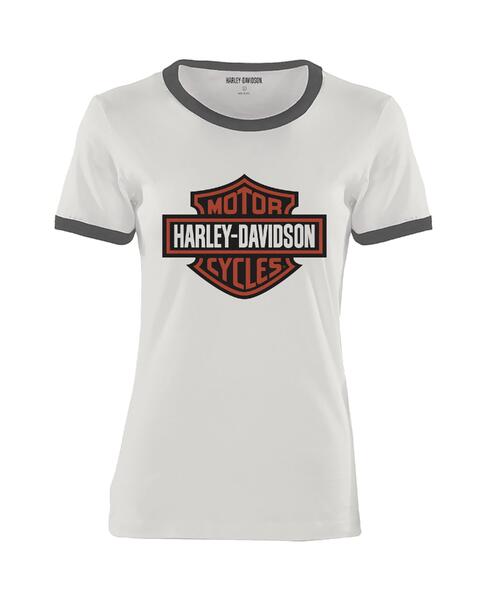 HARLEY DAVIDSON TEE-KNIT,OFF WHITE