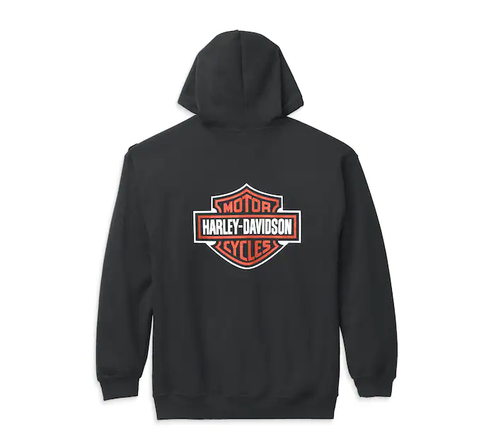 HARLEY DAVIDSON HOODIE-KNIT,BLACK