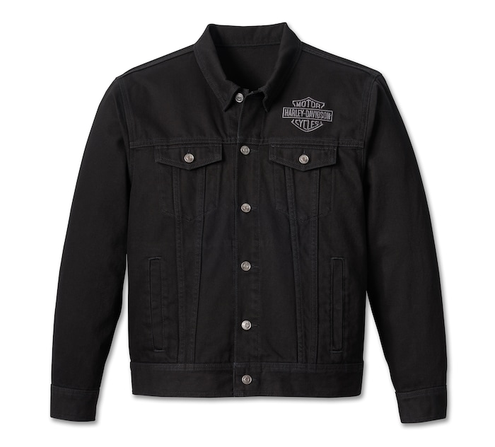 Harley Davidson Black Men's Denim Jacket