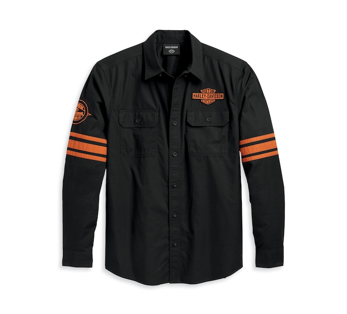 Harley Davidson Men's Open Road Shirt, Black