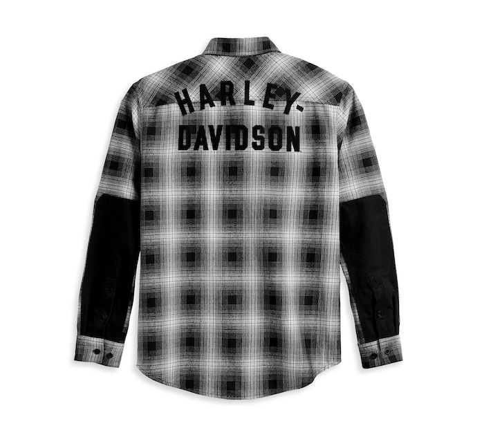 HARLEY DAVIDSON SHIRT-WOVEN,BLACK PLAID