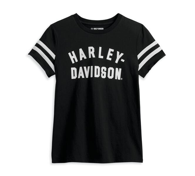 HARLEY DAVIDSON TEE-KNIT,BLACK