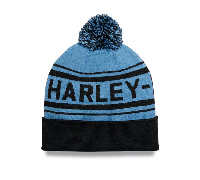 HARLEY DAVIDSON HAT-KNIT,BLUE