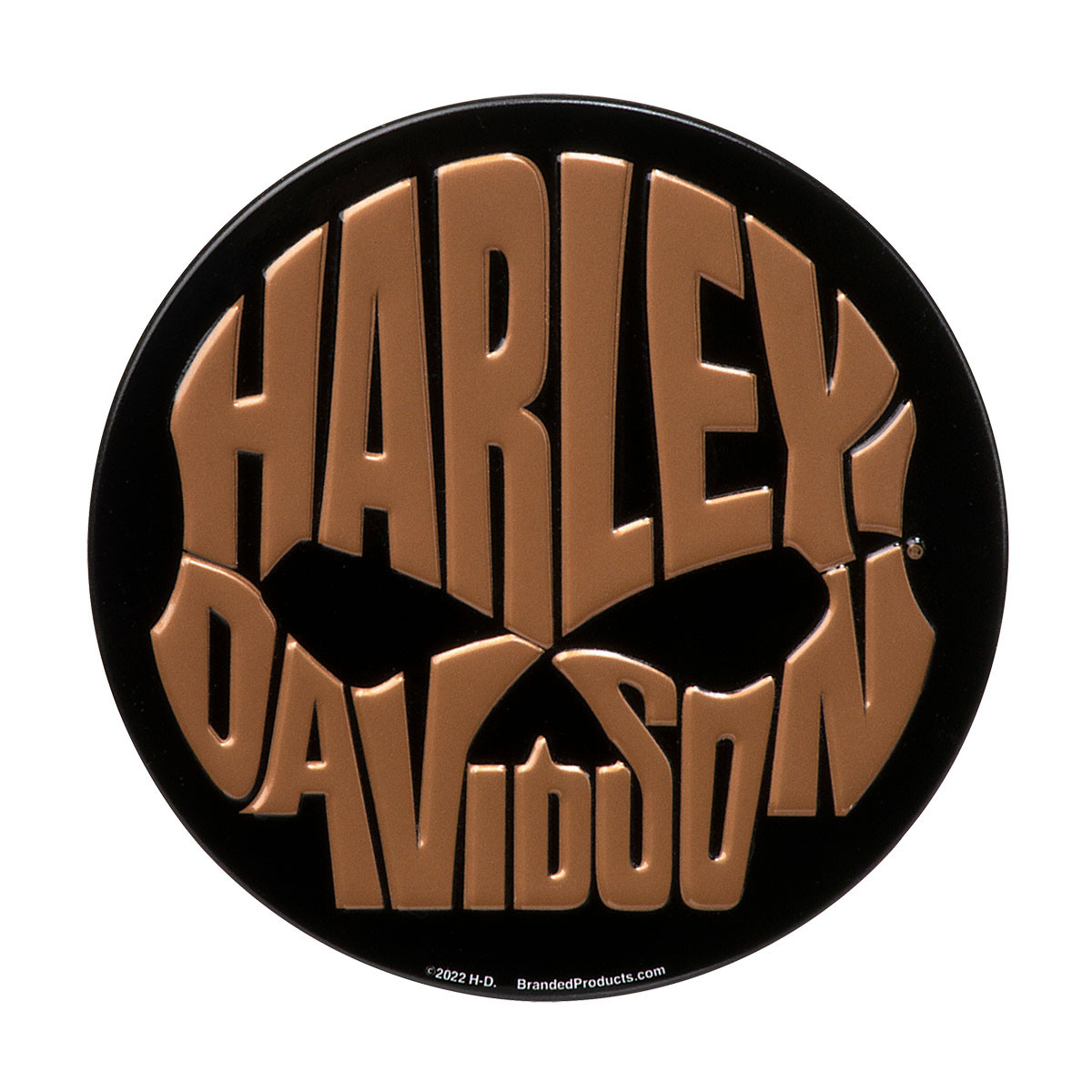 HARLEY DAVIDSON COPPER SKULL MAGNET