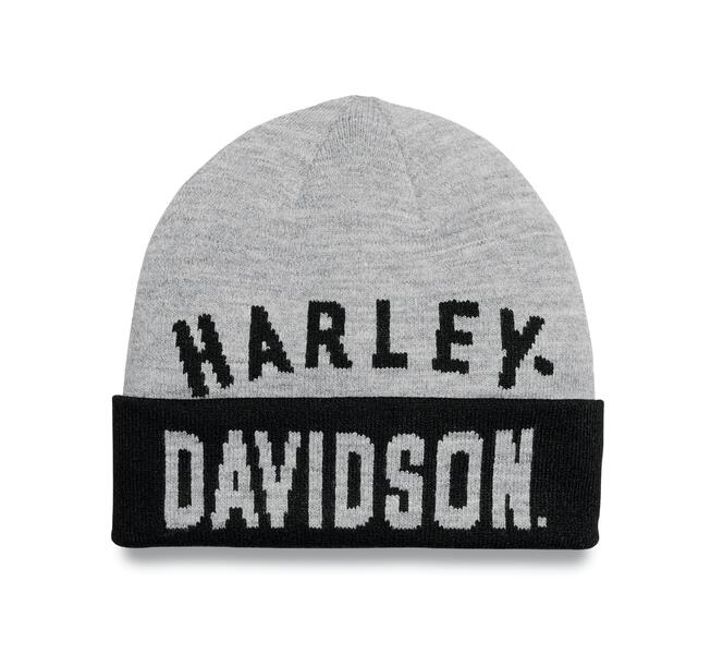 HARLEY DAVIDSON HAT-KNIT,GREY HEATHER