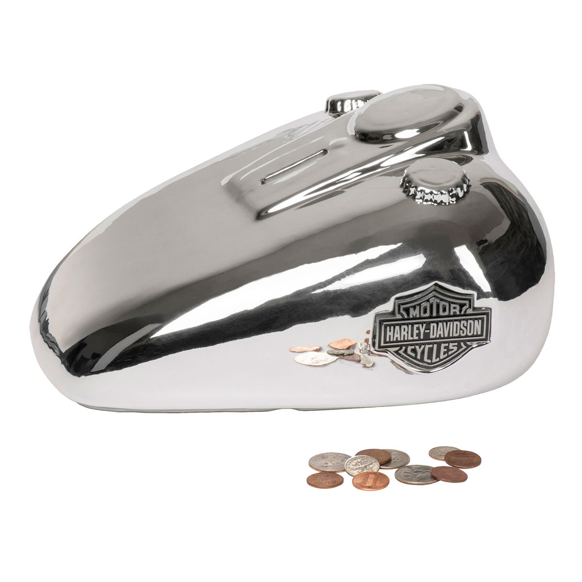 HARLEY DAVIDSON CHROME GAS TANK BANK