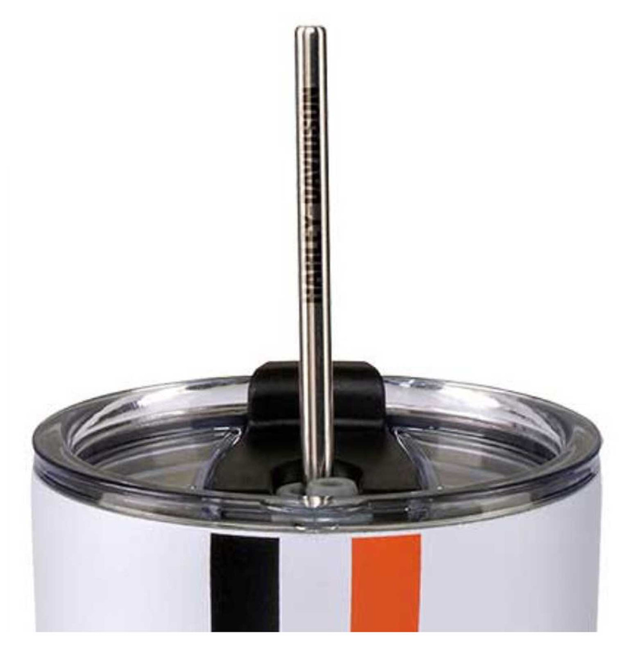 Gobelet avec paille en inox