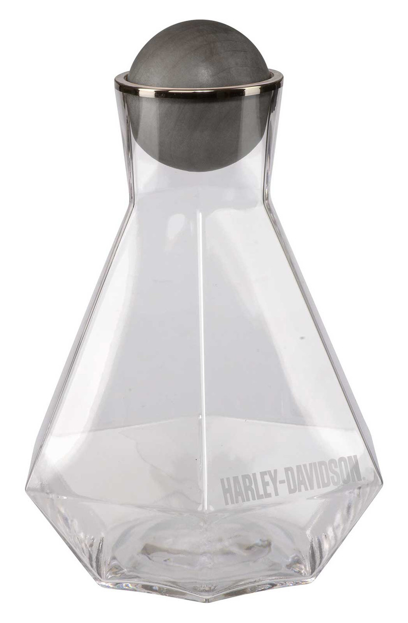 Carafe en verre géométrique
