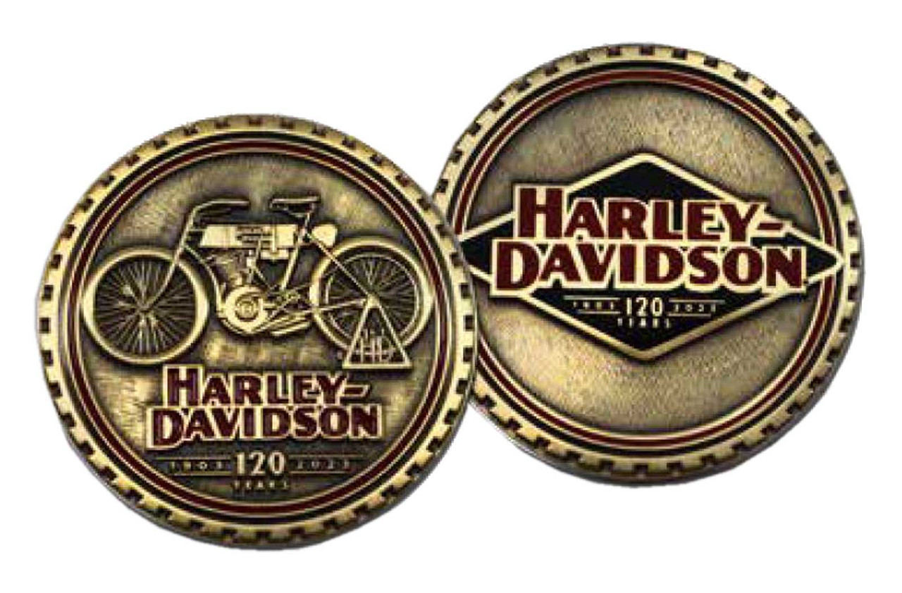HARLEY DAVIDSON COIN 1.75'' HARLEY 120TH 1.75 COIN
