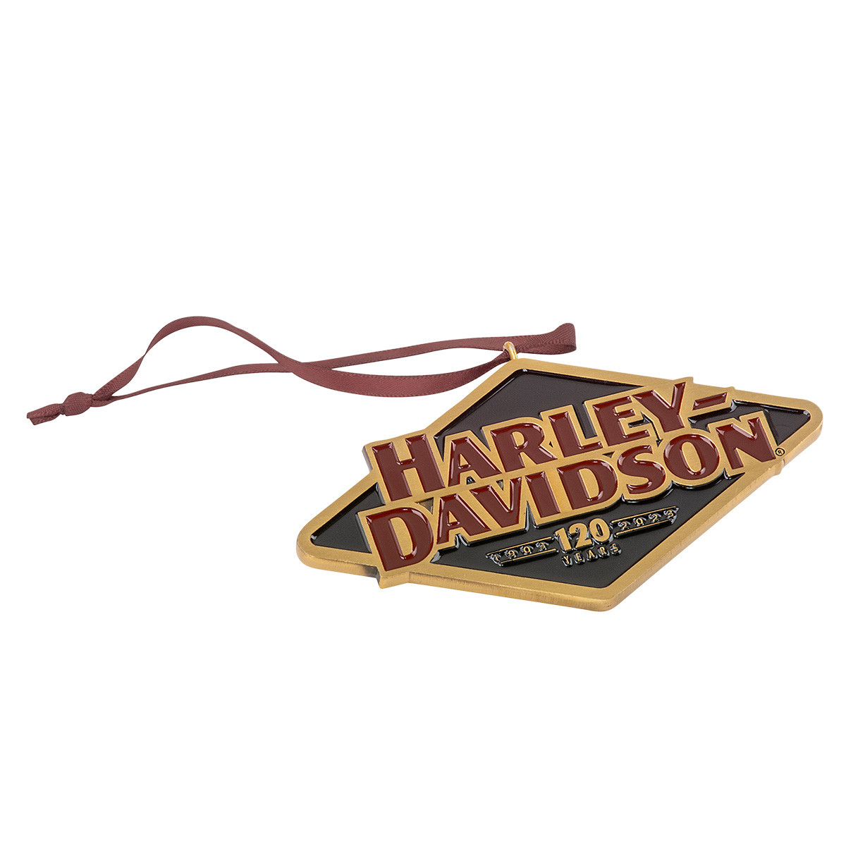 HARLEY DAVIDSON 120TH ANNIVERSARY METAL ORNAMENT