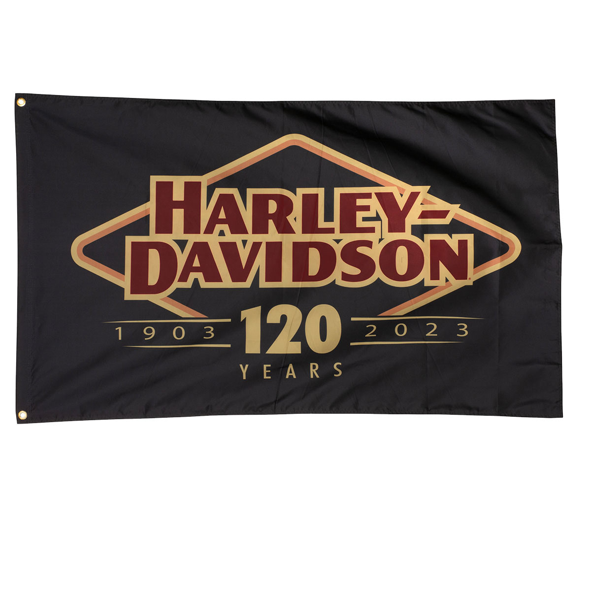 HARLEY DAVIDSON 120TH ANNIVERSARY FLAG