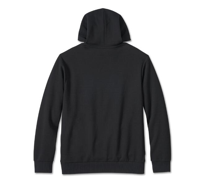 HARLEY DAVIDSON HOODIE-KNIT,BLACK