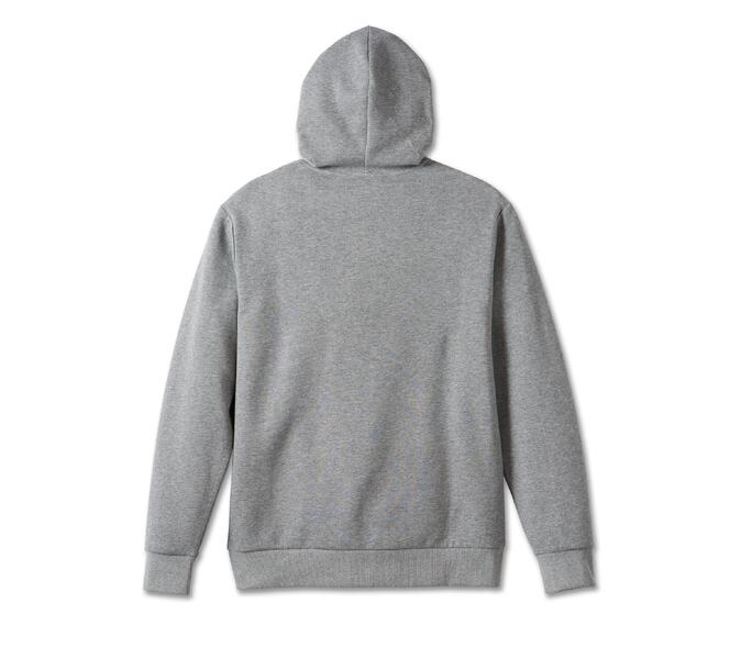 HARLEY DAVIDSON HOODIE-KNIT,DARK GREY HEATHER