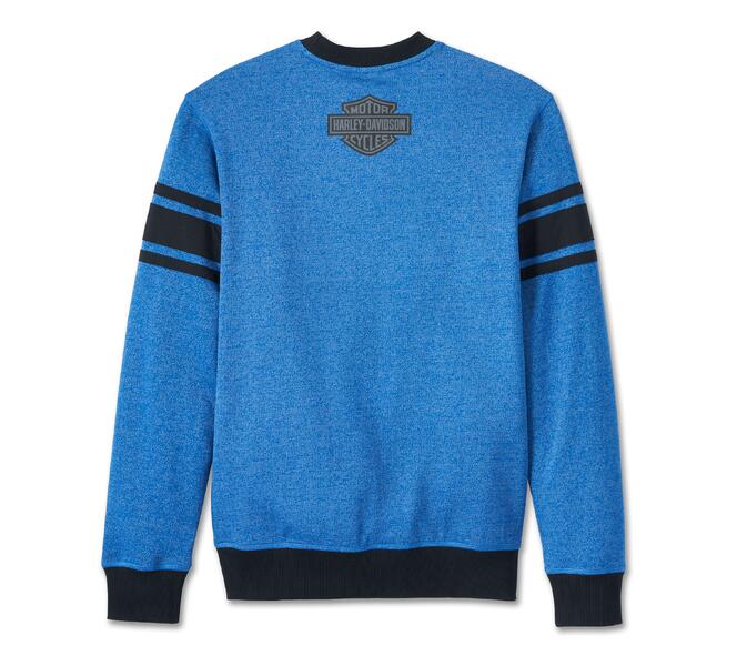 HARLEY DAVIDSON SWEATSHIRT-KNIT,BLUE