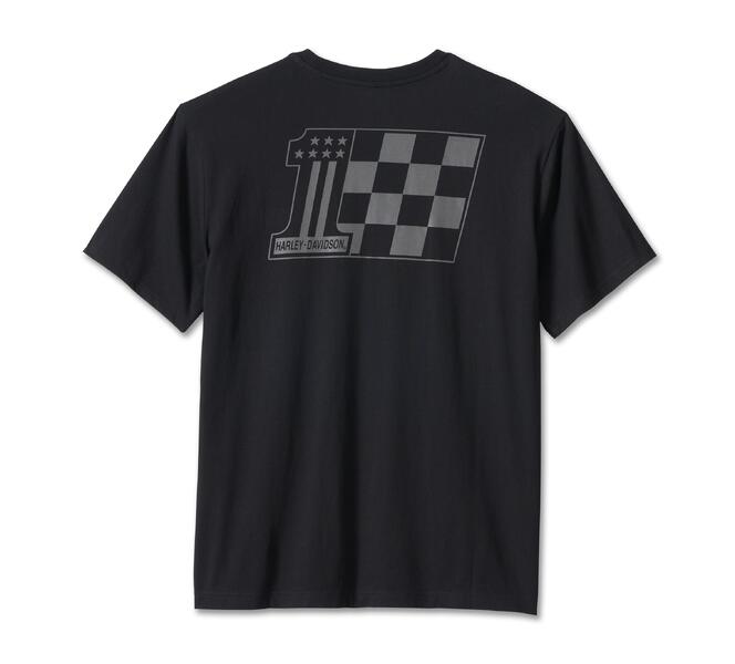 HARLEY DAVIDSON TEE-KNIT,BLACK