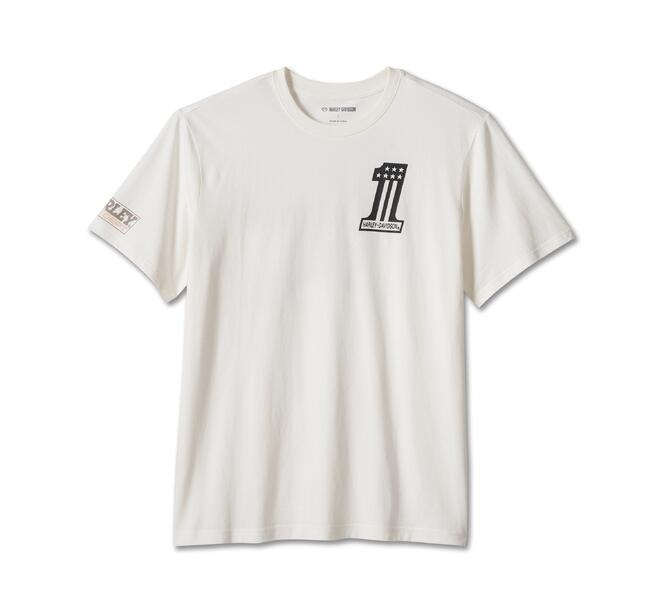 HARLEY DAVIDSON TEE-KNIT,OFF WHITE