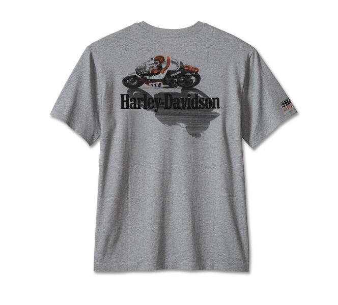 HARLEY DAVIDSON TEE-KNIT,DARK GREY HEATHER