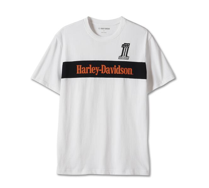 HARLEY DAVIDSON TEE-KNIT,WHITE