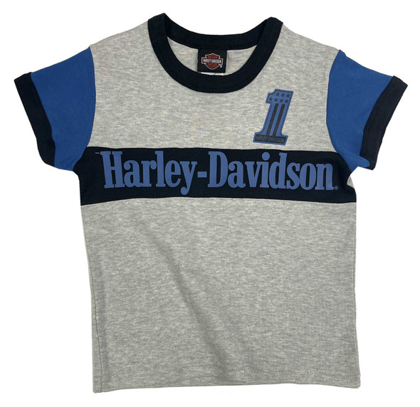 HARLEY DAVIDSON TOD BOY CBLK TEE GREY