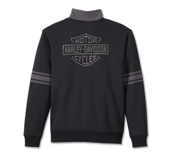 HARLEY DAVIDSON PULLOVER-KNIT,BLACK