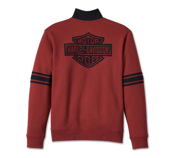 HARLEY DAVIDSON PULLOVER-KNIT,DARK RED