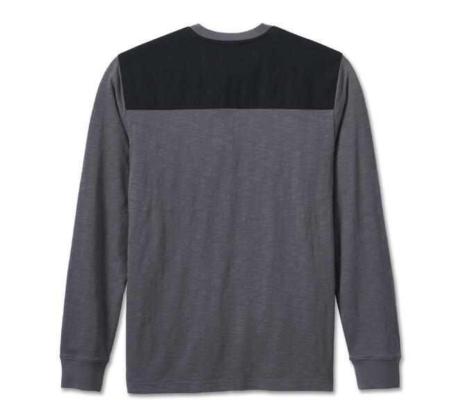 HARLEY DAVIDSON TEE-KNIT,DARK GREY