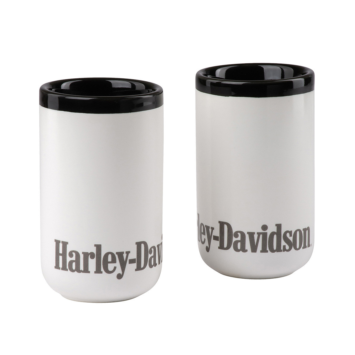 HARLEY DAVIDSON TWO-TONE SHOT GLASS SET