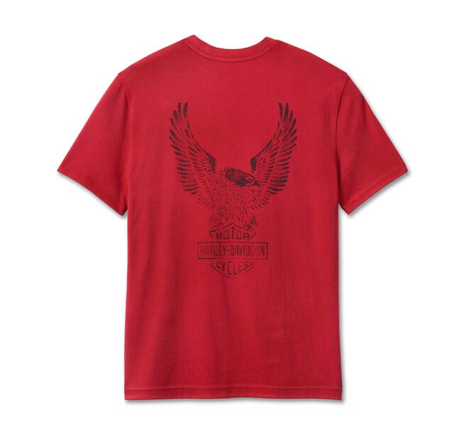 HARLEY CANADA TEE-KNIT,RED