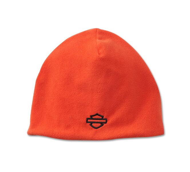 HARLEY DAVIDSON hat-knit reversible orange
