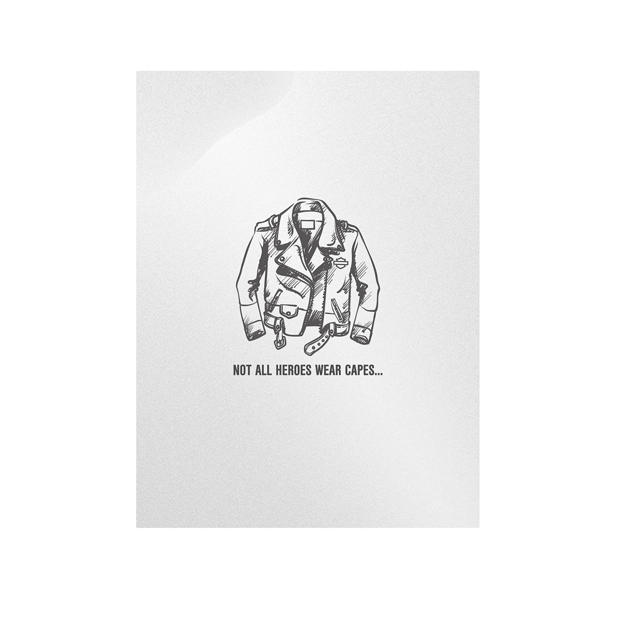 HARLEY DAVIDSON NOT ALL HEROES WEAR CAPES – FATHER’S DAY CARD