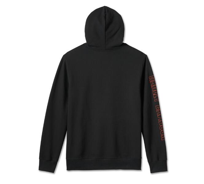 HARLEY DAVIDSON HOODIE-KNIT,BLACK