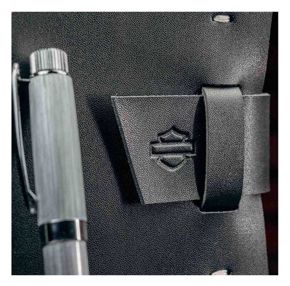 Ensemble carnet en cuir et stylo