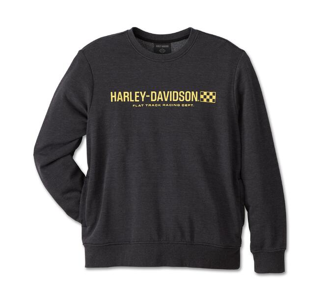 HARLEY DAVIDSON SWEATSHIRT-KNIT,BLACK