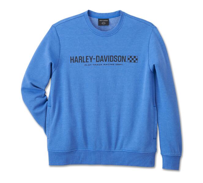 HARLEY DAVIDSON SWEATSHIRT-KNIT,BLUE