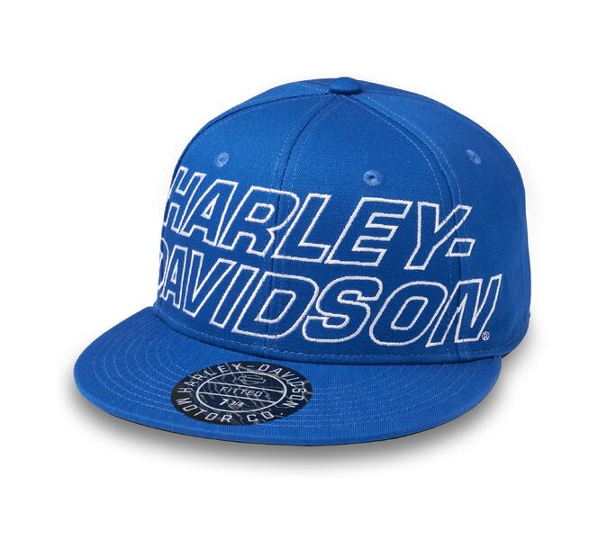 HARLEY DAVIDSON HAT-WOVEN,BLUE