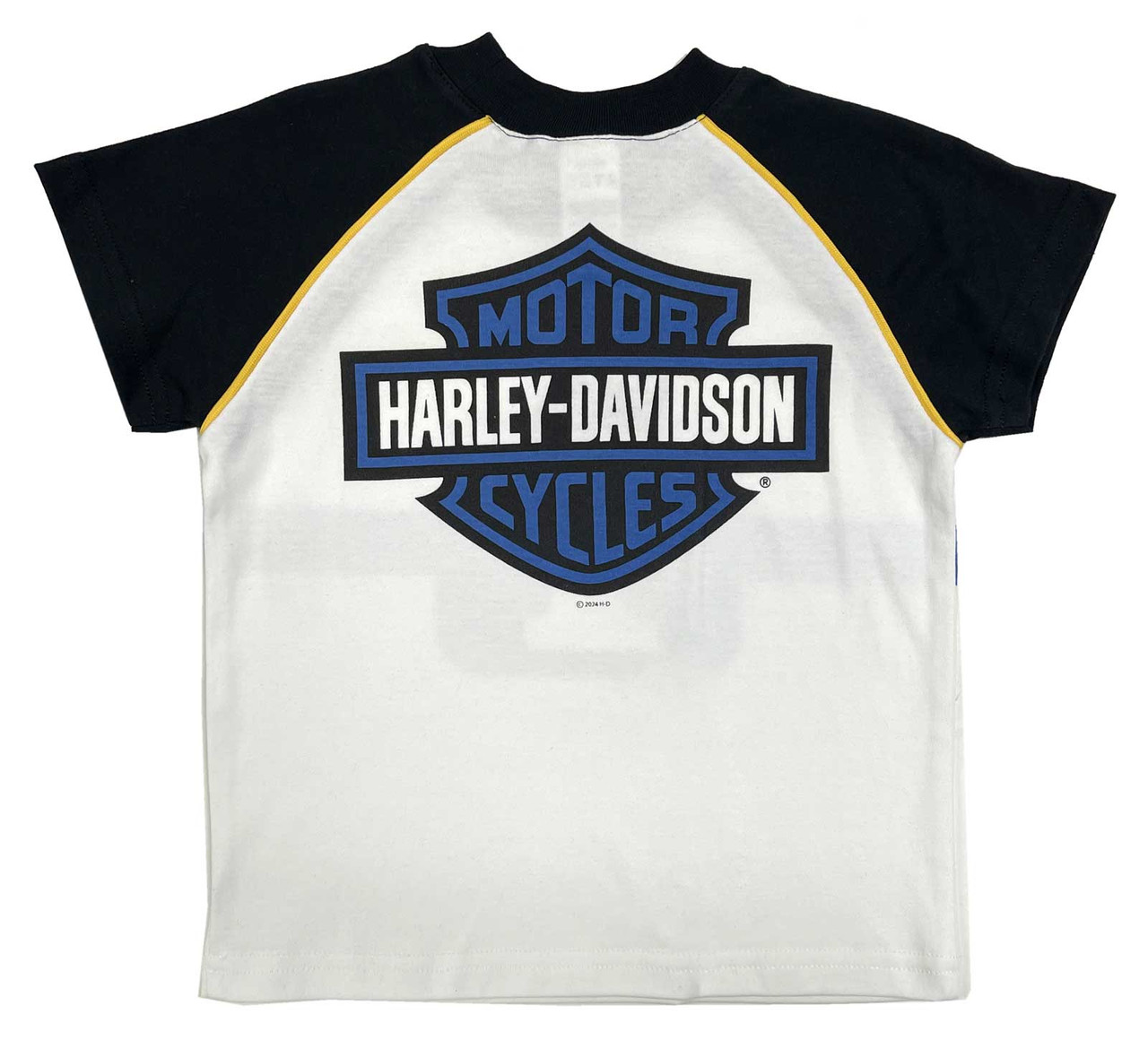 HARLEY DAVIDSON BIG BOY KNIT RGLN TEE WHITE SIZE 12/14