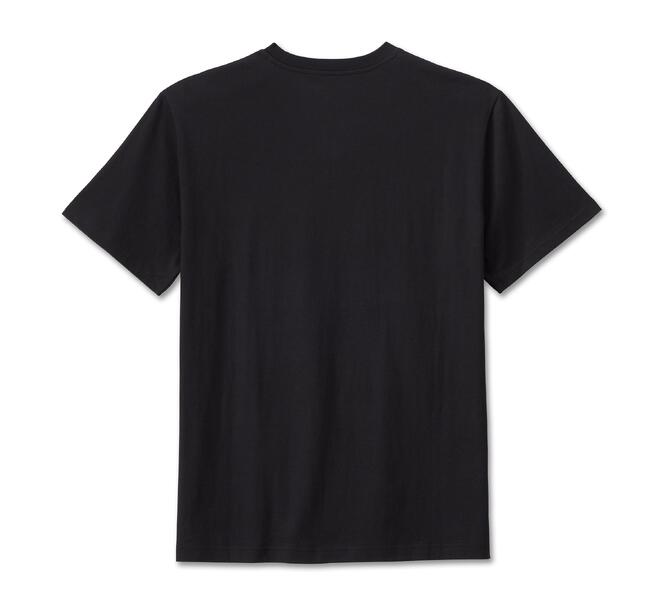 HARLEY DAVIDSON TEE-KNIT,BLACK