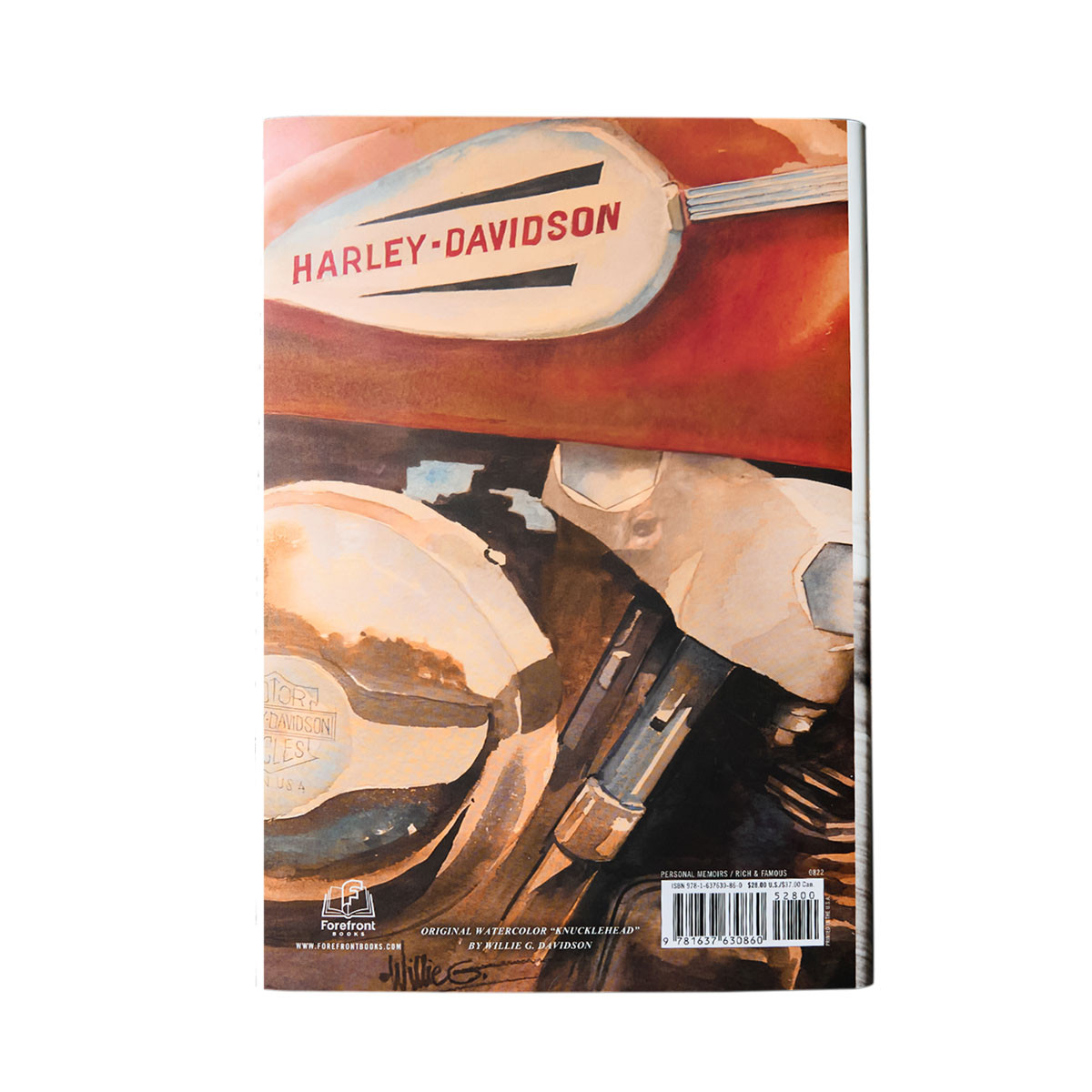 HARLEY DAVIDSON RIDE FREE A MEMOIR – WILLIE G. DAVIDSON BOOK