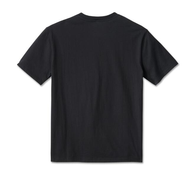 HARLEY DAVIDSON TEE-KNIT,BLACK