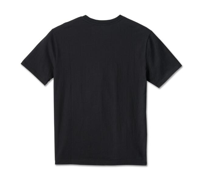 HARLEY DAVIDSON TEE-KNIT,BLACK