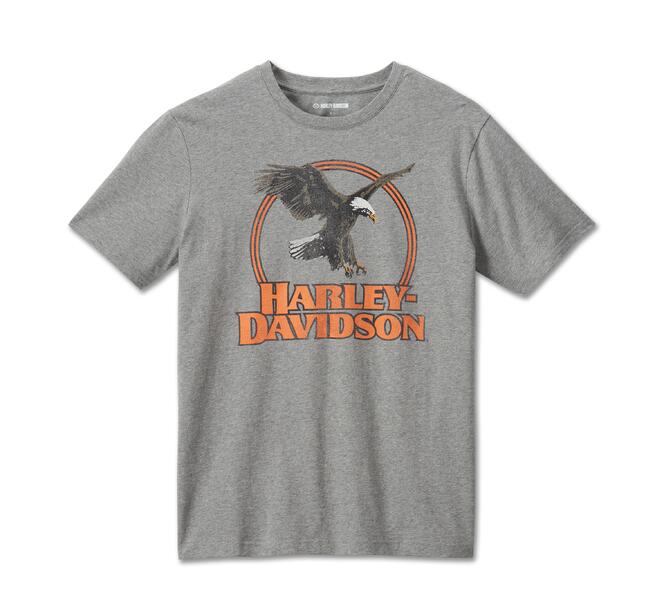 HARLEY DAVIDSON TEE-KNIT,GREY HEATHER