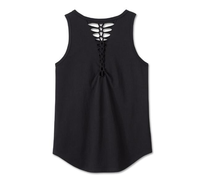 HARLEY DAVIDSON TANK-KNIT,BLACK