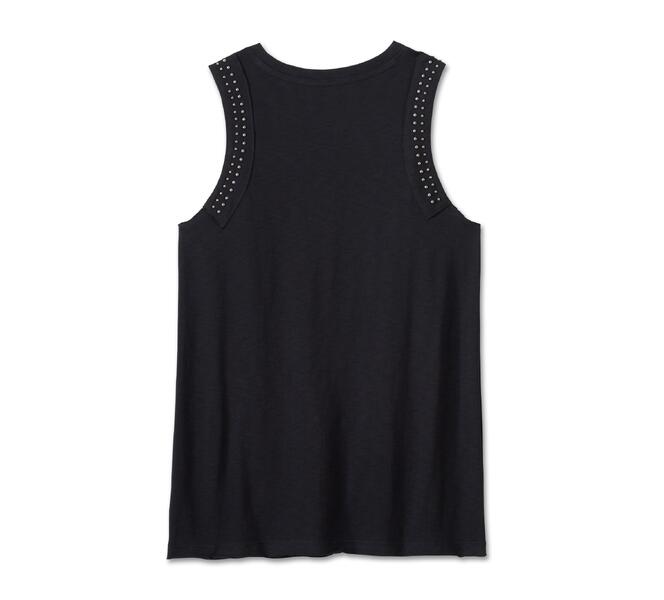 HARLEY DAVIDSON TANK-KNIT,BLACK