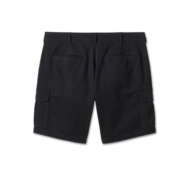 HARLEY DAVIDSON SHORTS-WOVEN,CARGO,BLACK