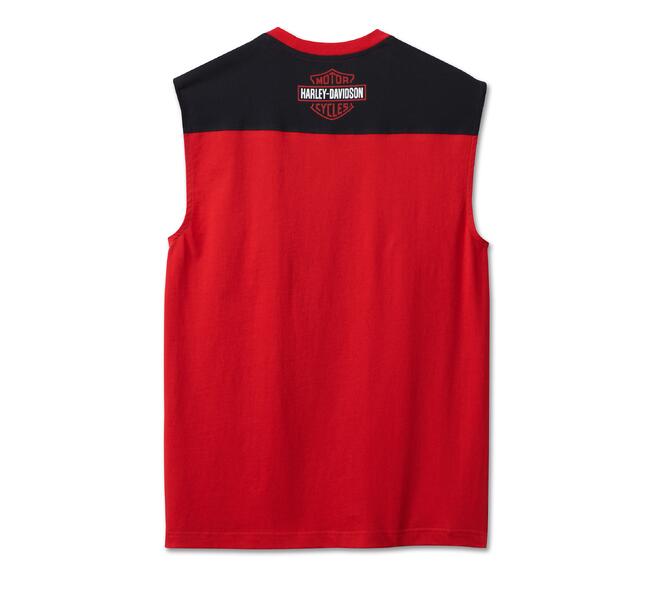 HARLEY DAVIDSON TEE-KNIT,RED