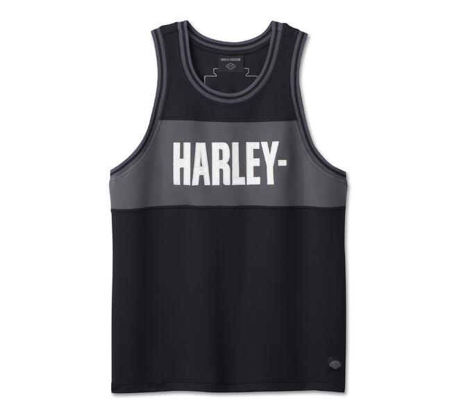 HARLEY CANADA TANK-KNIT,BLACK