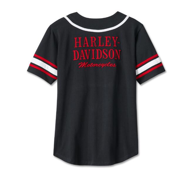 HARLEHY DAVIDSON JERSEY-KNIT,COLORBLOCK