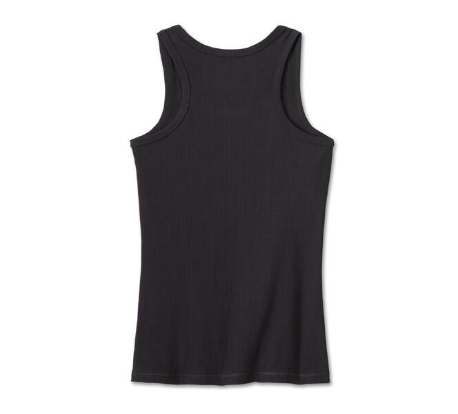 HARLEY DAVIDSON TANK-KNIT,BLACK